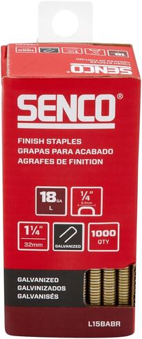 Senco L10BABN 18 مقياس × 1/4 بوصة تاج × 5/8 بوصة دبابيس مجلفنة كهربائية (5000 لكل صندوق) in Kuwait