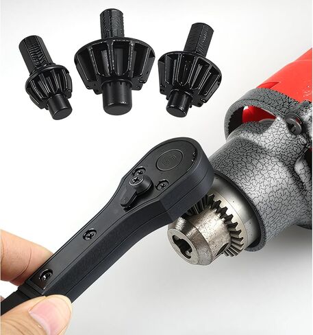 2-in-1 Ratchet Drill Chuck Key Wrench – Universal Chuck Key Replacement Tool for Drill, Compatible with Most Electric Drills and Power Tools in Saudi Arabia