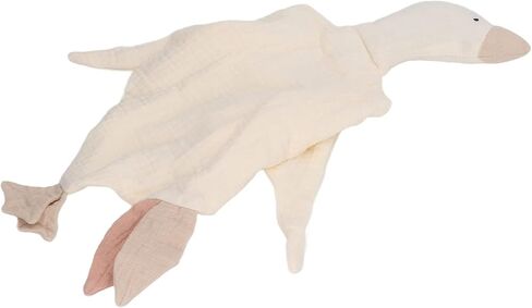 طفل سلامة حيوان غوزة بطانية لطيفة تصميم جميل مواد قطنية قابلة للتنفس تعزز تنمية ناعمة ناعمة للرضع (الأزرق البحرية) in Kuwait