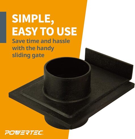 POWERTEC 70133-P6 2-1/2 Inch Blast Gate for Dust Collector, Dust Collection Fittings, 6 PK in Saudi Arabia
