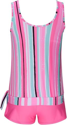 maisdgop Tankini Swimsuits for Women Oversized Two Piece Bathing Suits Striped Modest Swimwear Swim Tank Top with Boyshorts in Saudi Arabia