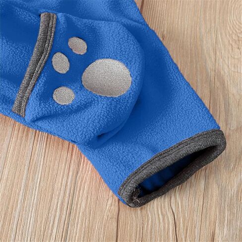 Baby Fleece Bodysuit Snowsuit - Infant Toddlers Boy Girl Hooded Romper Thick Warm Winter Jumpsuit Playsuit Outerwear in Saudi Arabia