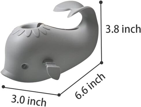 Faucet Cover Bathtub Baby Tub - Bath Spout Cover Baby Bathtub, Faucet Cover Baby Bathtub Silicone Whale for Kids, Toddlers, Blue (ALIBEBE) in Saudi Arabia