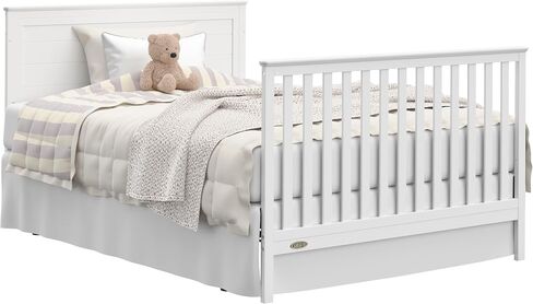 Graco Tristan 5-in-1 Convertible Crib with Drawer (Driftwood) – GREENGUARD Gold Certified, Fits Standard Crib Mattress, Premium Handle, Converts to Toddler Bed, Daybed, and Full-Size Bed in Saudi Arabia