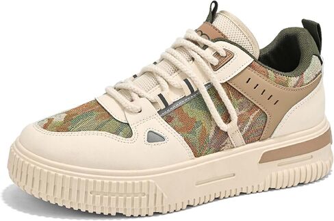 Mens and Womens Anti Slip Thick Soled Skateboard Shoes with Lace Up Low Top Casual Sneakers Comfortable Short Distance Running Shoes Breathable Outdoor Hiking Shoes Fitness Training Shoes in Saudi Arabia