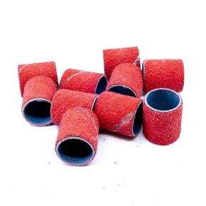 Benchmark Abrasives 3/4" x 1" Ceramic Spiral Band Sleeves for Deburring Finishing Blending Grinding Polishing on Metal Stainless Steel and Other Alloys (Pack of 10) - 120 Grit