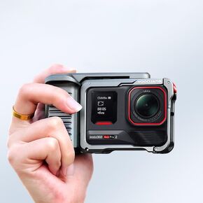 Metal Camera Street Photo Grip for Ace Pro 2/Ace Pro/Ace - Full Aluminum Cage w/Cold Shoe & Quick Release