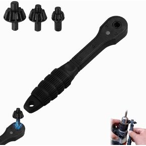 2 في 1 حفر تشاك ساتشيت مفتاح ، 2-في 1 Ratchet الحفر تشاك مفتاح مفتاح ، Universal double head chuck استبدال مفتاح لتشديد التدريبات تخفيف ، لأدوات طاقة التدريبات الكهربائية (1pcs)