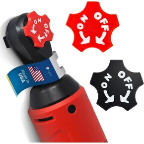 Magnetic Ratchet Switch (2-Pack) for Milwaukee M12 – Reversible Ratchet Knob 3/8 Socket Set – Magnetic Twist Button Tool – Packout Accessories for Mechanics, DIYers – Secure Tool Mount
