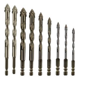 Four Blade Serrated Wear-Resistant,Drill Bits, Flute Eccentric Drill Bit Set,High Hardness Relaxrich Drill Bits (3+4+5+6+7+8+10+12+14+16)