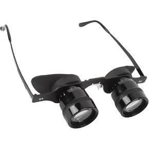 Hands Free Binocular Glasses for Fishing, 10x Zoom Opera Glasses HD Magnification with FMC Coating, Independent Eye Focus & Anti - Glare
