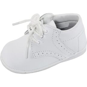 iGirlDress Baby Boys White Oxford Christening Shoes Size 3