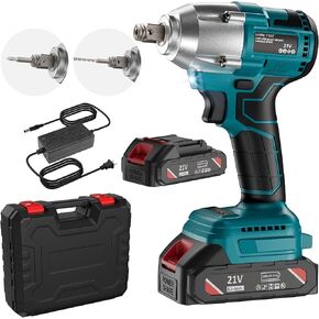 LHRETXQ 1/2'' Cordless Impact Wrench- 500Ft-lbs Power Impact Wrench- Impact Gun with 21V 4.0 Ah Battery and Charger Impact Driver Drill in Saudi Arabia