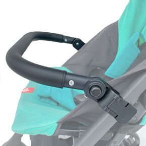 Baby Stroller Accessories Bumper Bar, Armrest, Handle, Crossbar Compatible with gb Pockit+ All-Terrain and gb Pockit+ All City, PU Leather Surface (All-City Armrest)