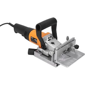 Electric Tenoning Machine, Adjustable Height Wood Biscuit Plate Joiner Accurate Extractable Dust Smooth Cuts Complete for Slotting (US Plug 110V)