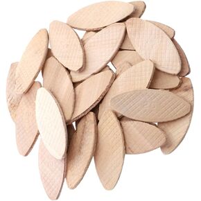 NUOBESTY 100pcs Wood Biscuit Joiner Boards for Biscuit Joiner Woodworking Plywood Connector