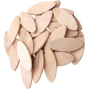 100pcs خشب الانضمام إلى البسكويت لآلة Tenon أداة البسكويت عالية الأداء لمشاريع الأعمال الخشبية مجموعة صلبة مضغوطة للمفاصل القوية