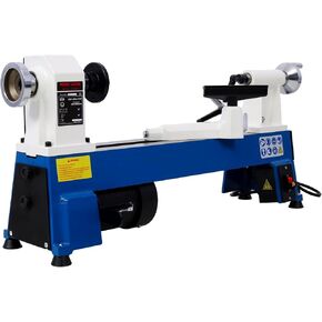 Benchtop Wood Lathe Machine 12" x 18" Wood Lathe 3/4 HP Motor Infinitely Variable Speed 650-3800 RPM Digital RPM Display 3 Speed Ranges Low Mid High