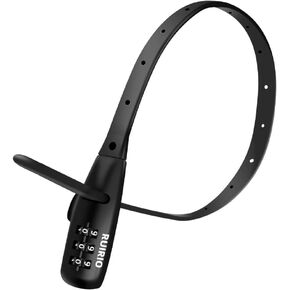 Zip Tie Lock Adjustable Cable Lock for Bicycle, Electric Bicycle, Kids Bike, Helmet, Fridge, Scooter, Cabinets, Drawers, Gates, Fences, 3 Pack (Black)