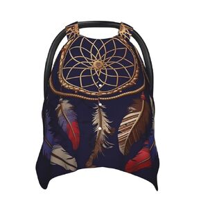 American Dream Catcher Baby Car Seat Canopy Cover, Multi Use Breathable Nursing Breastfeeding Covers for Mom Soft Stroller Sun Shade Newborn Shower Gift