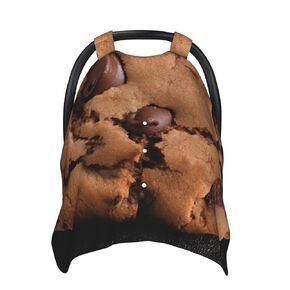 Chocolate Cookie Baby Car Seat Canopy Cover, Multi Use Breathable Nursing Breastfeeding Covers for Mom Soft Stroller Sun Shade Newborn Shower Gift