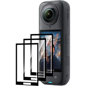 3 Pack Compatible with insta 360 X5/insta 360 X4 Camera Screen Protector Tempered glass film.Anti-Breakage.Anti-Scratch No Bubbles 9H Hardness.Easy Installation.for insta360 X5/X4