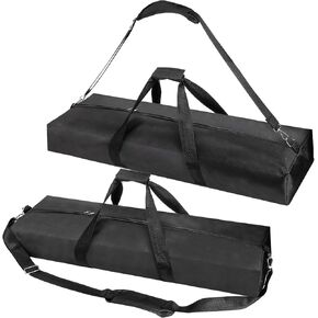 Youeon 2 Pack 31x10x4 Inch Tripod Carrying Bag, 600D Oxford Water Resistant Tripod Case with Padded Adjustable Strap & Handles, Versatile Stand Bag for Speaker, Mic, Tripod, Light, Tent(31 Inch)