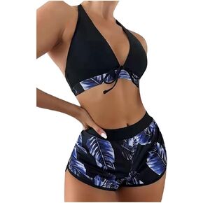maisdgop High Waisted Bikini Sets for Women Sporty Two Piece Swimsuits Comfy Color Block Bathing Suit Sexy Sling Beachwear