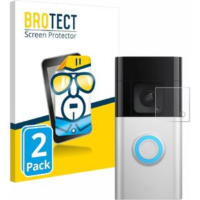 Screen Protector Compatible with Ring Battery Video Doorbell Pro (2 Pack) - HD-Clear Protection Film