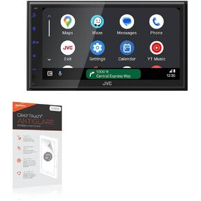BoxWave Screen Protector Compatible with JVC KW-M595BT - ClearTouch Anti-Glare (2-Pack), Anti-Fingerprint Matte Film Skin