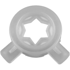 1Pc 37mm Inner Diameter White Modeling Cap Spare Part Hexagram Star Nozzle Lid Accessory Soft Serve Machines ， Ice Cream Maker.Modeling Cap