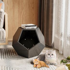 Minzan Multi - Purpose Cat's Nest Side Table for Bedroom, Living Room (Burmese Sumac)