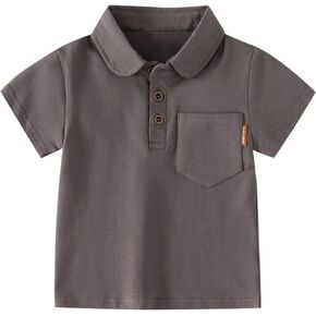 The 𝐂hildren's 𝐏lace Baby Boys and Toddler Short Sleeve Solid Colored Polo Shirt Pique T-Shirt Tops Summer Clothes