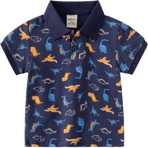 Boys Kids Baby and Toddler Uniform Pique Polo Shirt Pique Polo T-Shirt Tops Summer Clothes The Children's 𝐏lace