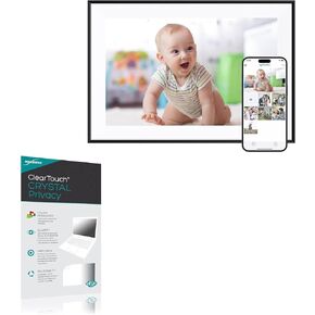 BoxWave Screen Protector Compatible with Dragon Touch Digital Picture Frame Modern 10 Charm (10.1 in) - ClearTouch Crystal Privacy (2-Pack), Privacy Screen Protector Flexible Film Clear