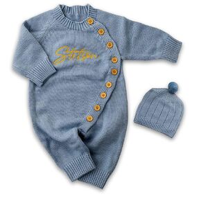 Duty Covered - Rosanbella Embroidery Baby Romper Set |Personalized Coming Home Outfit | Newborn Infant Baby Boy Bodysuit | Babyshower Gift | Embroidery Baby Jumpsuit