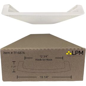 غلاف 4 قدم حول غلاف الضوء Diffuser 15 1/4 "" W x 2 1/4 "" H x 47 15/16 ″ L (بين الخطاف = 12 3/4 "") (TF-687A) ، PRISMATAC