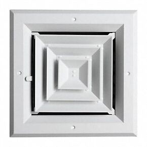 Diffuser, 4-Way, Duct Size 8 In. x 8 In.