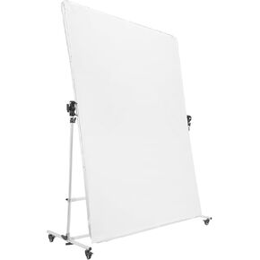 79x59inch Photography Light Diffuser, 4.9-9.8 ft Height Adjustable Support Stand Panel Reflector with 360 Degree Rotatable Frame & 4 Casters, for Photo Video Shooting