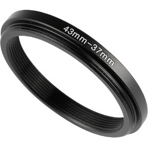 Step-up Adapter Rings,43mm to 37mm Step Up Ring,Step-Down Rings Filter Ring Adapter,for All Brands of DSLR Camera Lens UV ND CPL Stepping Rings Step Down Rings Filter Adapter