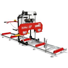 22" inch Portable Sawmill, 270cc 9HP Gasoline Engine, 20" Board Width, 13' Track Length, Model SM-22