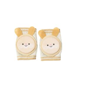 BILIKEYU Baby Knee Pads For Crawling Baby Knee Protectors Breathable Crawling Knee Pads With Sponge Pad Anti Hair Bonnet for Kids (Yellow, A)