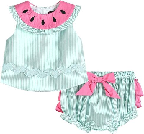 Baby Girls and Toddler Applique Top and Bloomer 2pc. Set in Saudi Arabia