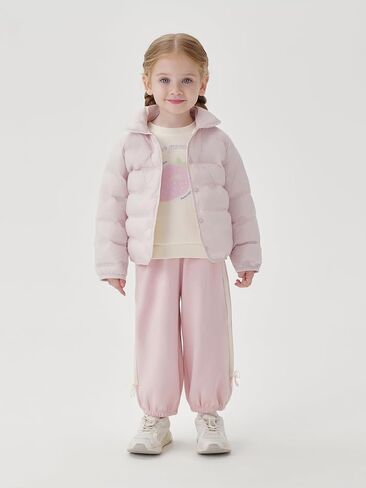 marc & janie Baby Girls Ultralight Lapel Down Coat Long Sleeve Snap Button Coat Warm Outerwear 241606 in Kuwait