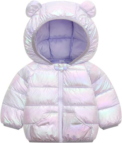Evelin LEE Baby Boys Girls Colorful Zip Up Hooded Jacket Coat Winter Warm Padded Outwear in Saudi Arabia