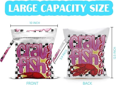 Wet Dry Bag Beach Vacation Essential Wet Bag for Swimsuit Diaper Dirty Yoga Gym Clothes Bathing Suit Poor Travel Trip Summer Preppy Coastal Gifts Weekend Gift Ideas in Saudi Arabia