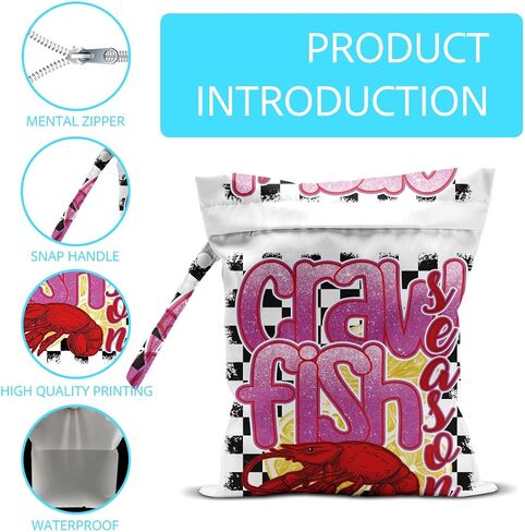 Wet Dry Bag Beach Vacation Essential Wet Bag for Swimsuit Diaper Dirty Yoga Gym Clothes Bathing Suit Poor Travel Trip Summer Preppy Coastal Gifts Weekend Gift Ideas in Saudi Arabia
