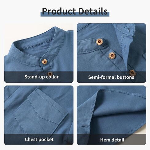 Volunboy Toddler Boy Henley Shirts Baby Short Sleeve Cotton T-Shirts Kids Summer Casual Clothes 2 Pack in Saudi Arabia