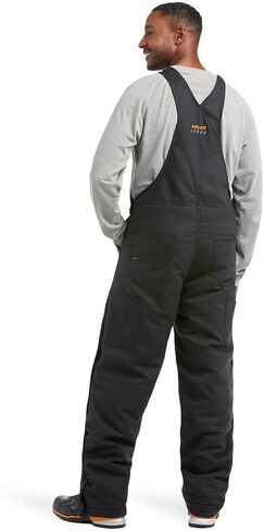 ARIAT Men's MNS REBAR DRCNVS STRTCH INS BIB Black, Large Tall in Saudi Arabia