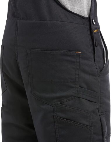 ARIAT Men's MNS REBAR DRCNVS STRTCH INS BIB Black, Large Tall in Saudi Arabia
